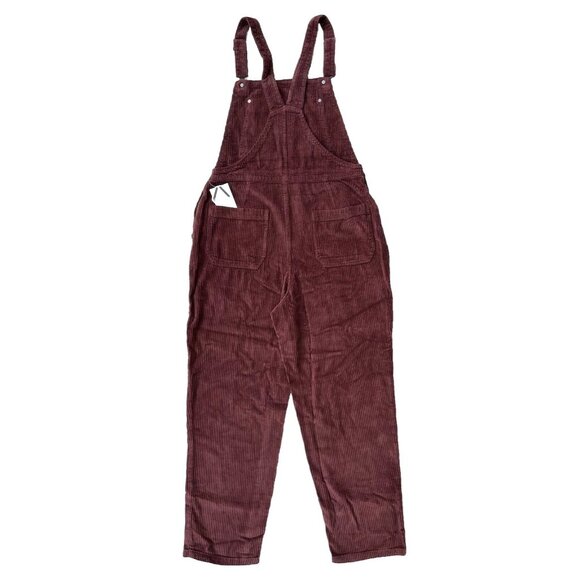 RVCA Women Succession Corduroy Overall Pant Size 28 Espresso AVJNP00160 - Picture 6 of 12